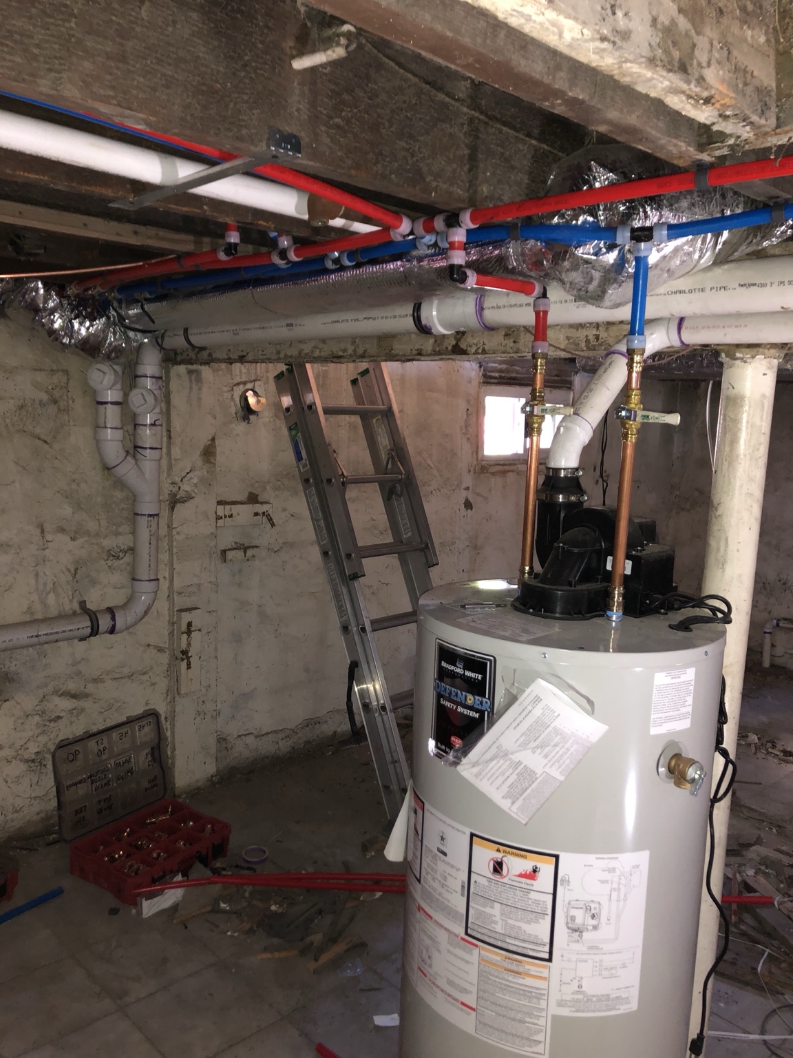 Water heater and full repipe work